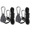 Garden Tools 1/8 Inch Adjustable Heavy-Duty Tie Down Rope - Black - Garden Tools