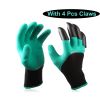 Gardening Gloves With Claws; Waterproof And Breathable Garden Gloves For Digging And Planting; Outdoor Tool Accessories - 1 Pair With 4claws