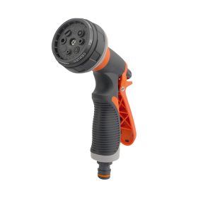 Garden Hose Spray Nozzle for Watering Garden Cleaning Car Wash - Orange - Hand Tools