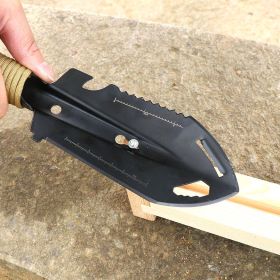 Stainless Steel Garden Point Trowel for Digging Weeding - black