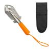 Stainless Steel Garden Point Trowel for Digging Weeding - Red