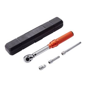 Mechanical Dual Range Scales Torque Wrench Kit with Adapters Extension Rod - As pic show - 20-200in.lb (2.26-22.6Nm)