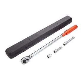 Mechanical Dual Range Scales Torque Wrench Kit with Adapters Extension Rod - As pic show - 25-250ft.lb (33.9-338.9Nm)