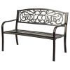 Garden Bench with Elegant Bronze Finish and Durable Metal Frame - Bronze