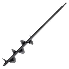 VEVOR Auger Drill Bit for Planting, 3 x 24 inch Garden Auger Drill Bit, Spiral Drill Bit for Bulbs Planting & Holes Digging, 3/8" Hex Drive Drill - 3