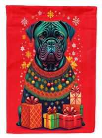 Cane Corso Holiday Christmas Garden Flag Mailbox Flag Decorative Yard Flag Banner Outside Patio Artwork Yard Flower Beds, Garden Size, Multicolor