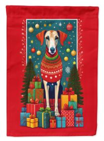 Azawakh Hound Holiday Christmas Garden Flag Mailbox Flag Decorative Yard Flag Banner Outside Patio Artwork Yard Flower Beds, Garden Size, Multicolor