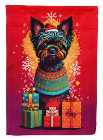 Affenpinscher Holiday Christmas Garden Flag Mailbox Flag Decorative Yard Flag Banner Outside Patio Artwork Yard Flower Beds, Garden Size, Multicolor