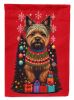 Cairn Terrier Holiday Christmas Garden Flag Mailbox Flag Decorative Yard Flag Banner Outside Patio Artwork Yard Flower Beds, Garden Size, Multicolor