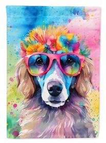 Poodle Hippie Dawg Garden Flag Mailbox Flag Decorative Yard Flag Banner Outside Patio Artwork Yard Flower Beds, Garden Size, Multicolor