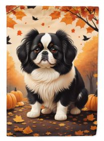 Japanese Chin Fall Garden Flag Mailbox Flag Decorative Yard Flag Banner Outside Patio Artwork Yard Flower Beds, Garden Size, Multicolor