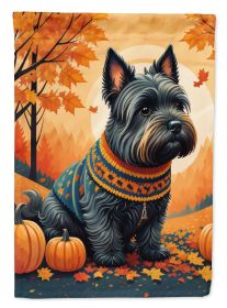 Scottish Terrier Fall Garden Flag Mailbox Flag Decorative Yard Flag Banner Outside Patio Artwork Yard Flower Beds, Garden Size, Multicolor