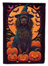 Boykin Spaniel Witchy Halloween Garden Flag Mailbox Flag Decorative Yard Flag Banner Outside Patio Artwork Yard Flower Beds, Garden Size, Multicolor