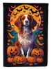 Brittany Spaniel Witchy Halloween Garden Flag Mailbox Flag Decorative Yard Flag Banner Outside Patio Artwork Yard Flower Beds, Garden Size, Multicolor