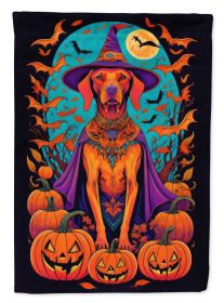 Vizsla Witchy Halloween Garden Flag Mailbox Flag Decorative Yard Flag Banner Outside Patio Artwork Yard Flower Beds, Garden Size, Multicolor