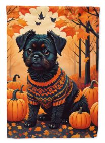 Affenpinscher Fall Garden Flag Mailbox Flag Decorative Yard Flag Banner Outside Patio Artwork Yard Flower Beds, Garden Size, Multicolor