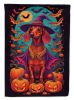 Dachshund Witchy Halloween Garden Flag Mailbox Flag Decorative Yard Flag Banner Outside Patio Artwork Yard Flower Beds, Garden Size, Multicolor