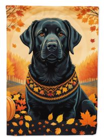 Black Labrador Retriever Fall Garden Flag Mailbox Flag Decorative Yard Flag Banner Outside Patio Artwork Yard Flower Beds, Garden Size, Multicolor