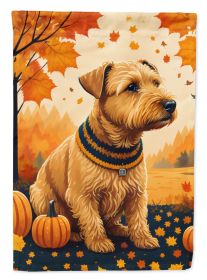 Lakeland Terrier Fall Garden Flag Mailbox Flag Decorative Yard Flag Banner Outside Patio Artwork Yard Flower Beds, Garden Size, Multicolor