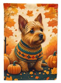 Norwich Terrier Fall Garden Flag Mailbox Flag Decorative Yard Flag Banner Outside Patio Artwork Yard Flower Beds, Garden Size, Multicolor