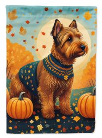 Welsh Terrier Fall Garden Flag Mailbox Flag Decorative Yard Flag Banner Outside Patio Artwork Yard Flower Beds, Garden Size, Multicolor