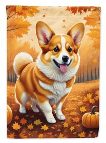 Corgi Fall Garden Flag Mailbox Flag Decorative Yard Flag Banner Outside Patio Artwork Yard Flower Beds, Garden Size, Multicolor