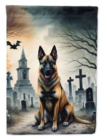 Belgian Malinois Spooky Halloween Garden Flag Mailbox Flag Decorative Yard Flag Banner Outside Patio Artwork Yard Flower Beds, Garden Size, Multicolor