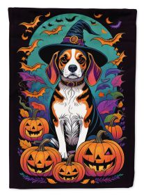 Beagle Witchy Halloween Garden Flag Mailbox Flag Decorative Yard Flag Banner Outside Patio Artwork Yard Flower Beds, Garden Size, Multicolor