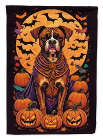 Boxer Witchy Halloween Garden Flag Mailbox Flag Decorative Yard Flag Banner Outside Patio Artwork Yard Flower Beds, Garden Size, Multicolor