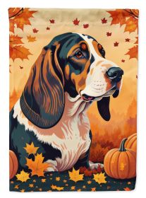 Basset Hound Fall Garden Flag Mailbox Flag Decorative Yard Flag Banner Outside Patio Artwork Yard Flower Beds, Garden Size, Multicolor