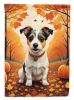 Jack Russell Terrier Fall Garden Flag Mailbox Flag Decorative Yard Flag Banner Outside Patio Artwork Yard Flower Beds, Garden Size, Multicolor