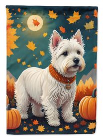 Westie Fall Garden Flag Mailbox Flag Decorative Yard Flag Banner Outside Patio Artwork Yard Flower Beds, Garden Size, Multicolor