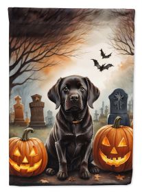 Chocolate Labrador Retriever Spooky Halloween Garden Flag Mailbox Flag Decorative Yard Flag Banner Outside Patio Artwork Yard Flower Beds, Garden Size