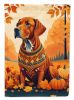 Vizsla Fall Garden Flag Mailbox Flag Decorative Yard Flag Banner Outside Patio Artwork Yard Flower Beds, Garden Size, Multicolor