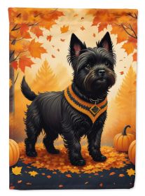 Black Cairn Terrier Fall Garden Flag Mailbox Flag Decorative Yard Flag Banner Outside Patio Artwork Yard Flower Beds, Garden Size, Multicolor