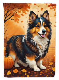 Sheltie Fall Garden Flag Mailbox Flag Decorative Yard Flag Banner Outside Patio Artwork Yard Flower Beds, Garden Size, Multicolor