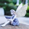 1pc Miniature Fairy Resin Statue, Resin Craft For Garden Yard Outdoor Indoor Lawn Porch Balcony Patio Decor - Fairy