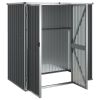 Garden Tool Shed Anthracite 63.4"x35"x63.4" Galvanized Steel - Anthracite