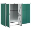 Garden Tool Shed Green 88.6"x35"x63.4" Galvanized Steel - Green