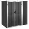 Garden Tool Shed Anthracite 63.4"x35"x63.4" Galvanized Steel - Anthracite