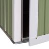 Metal Outdoor Storage Shed, Garden Tool House Cabinet -5' x 3' Green-AS - as picture