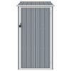 Garden Shed Gray 34.3"x38.6"x62.6" Galvanized Steel - Grey