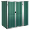 Garden Tool Shed Green 63.4"x35"x63.4" Galvanized Steel - Green