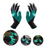 Waterproof Garden Gloves With Claws For Yard Work - Green - 1 pair