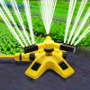 1pc Automatic Rotating Sprinkler; 360¬∞ Watering Tools For Lawn; Nozzle For Garden Irrigation; Watering Equipment; Gardening & Lawn Supplies - Yellow