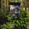 Shih Tzu Spooky Halloween Garden Flag Mailbox Flag Decorative Yard Flag Banner Outside Patio Artwork Yard Flower Beds, Garden Size, Multicolor