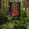 Golden Retriever Witchy Halloween Garden Flag Mailbox Flag Decorative Yard Flag Banner Outside Patio Artwork Yard Flower Beds, Garden Size, Multicolor