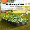 VEVOR Galvanized Raised Garden Bed Planter Box 94.5x47.2x11" Flower Vegetable - Default