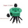 1pc 360 Degree Garden Automatic Multi-head Sprinkler; Flower Watering Sprinkler Garden Tools Irrigation Sprinkler - Green