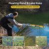 Floating Weed Landscape Rake with Foam Floats for Lawn Care and Pond - As pic show - Style A